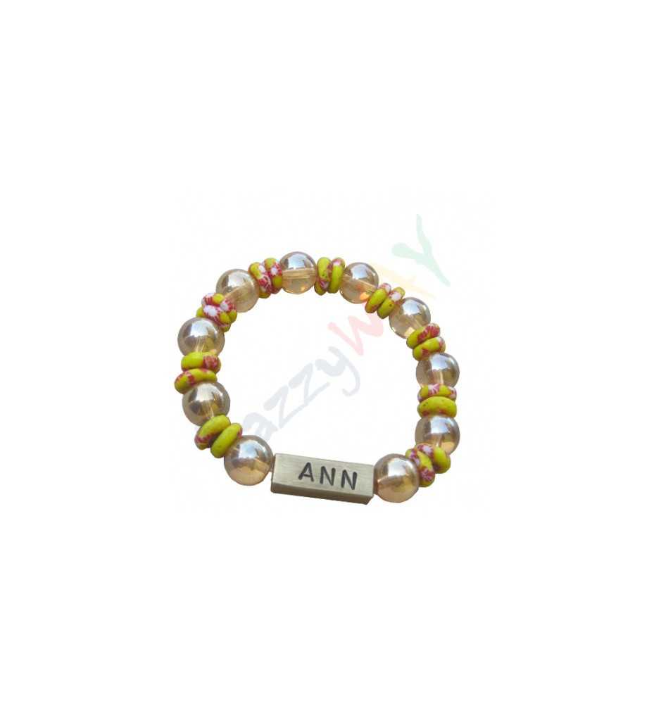 Customized Beaded Bracelet Customized Beaded Bracelet