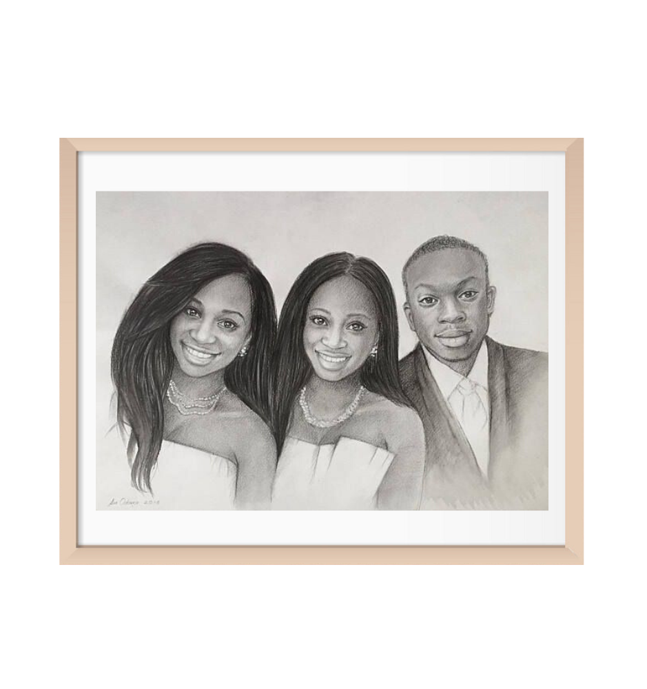 Custom Pencil Family Sketch Custom Pencil Family Sketch