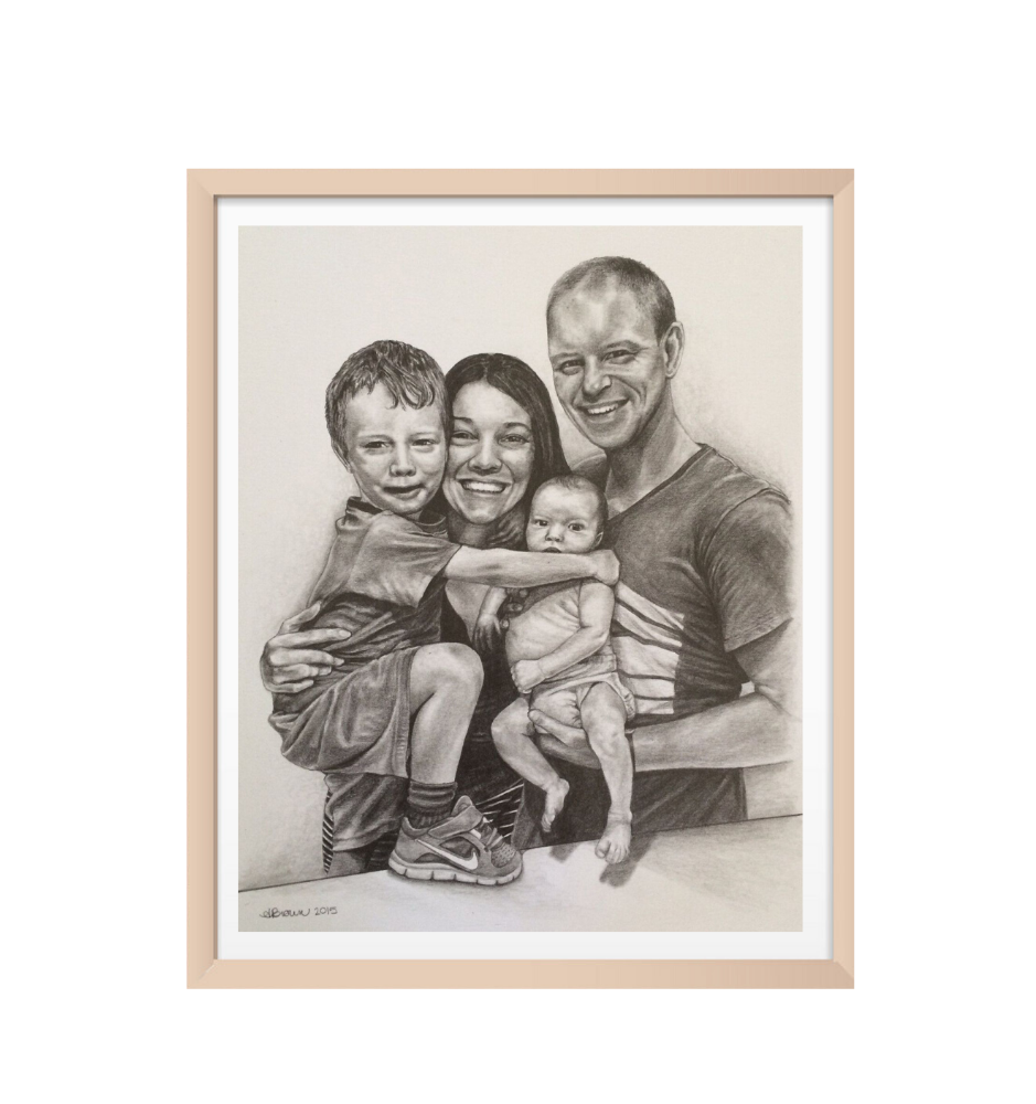 Custom Pencil Family Sketch Custom Pencil Family Sketch
