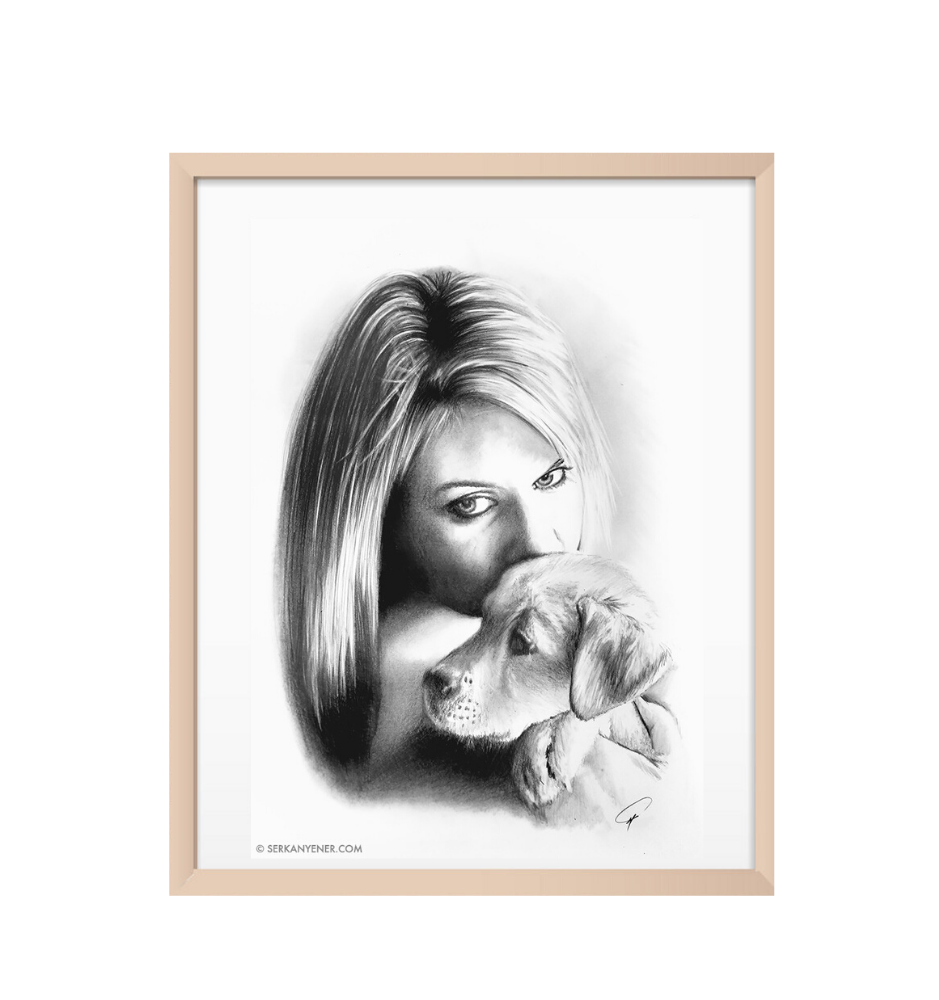 Custom Pencil Portrait & Pet Sketch Custom Pencil Portrait & Pet Sketch