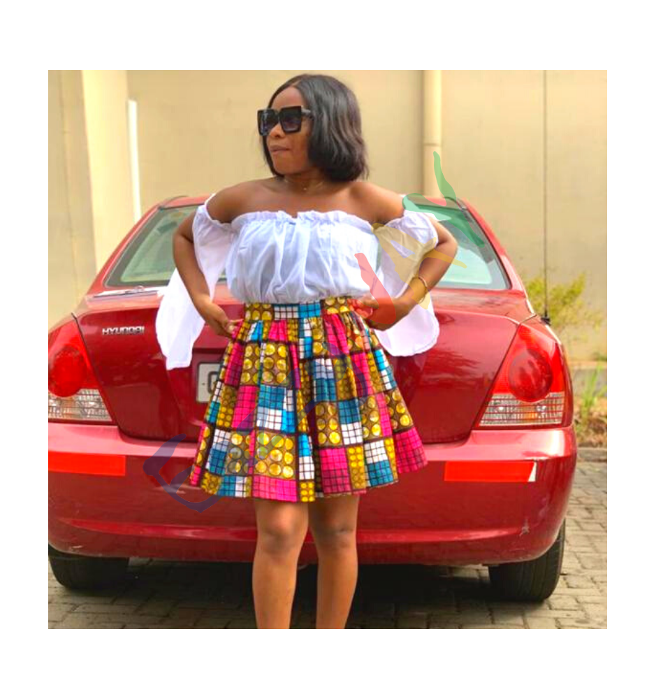Ankara Print Skirt & Blouse
