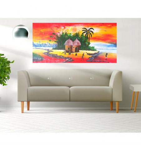 African Village Scene African Village Scene