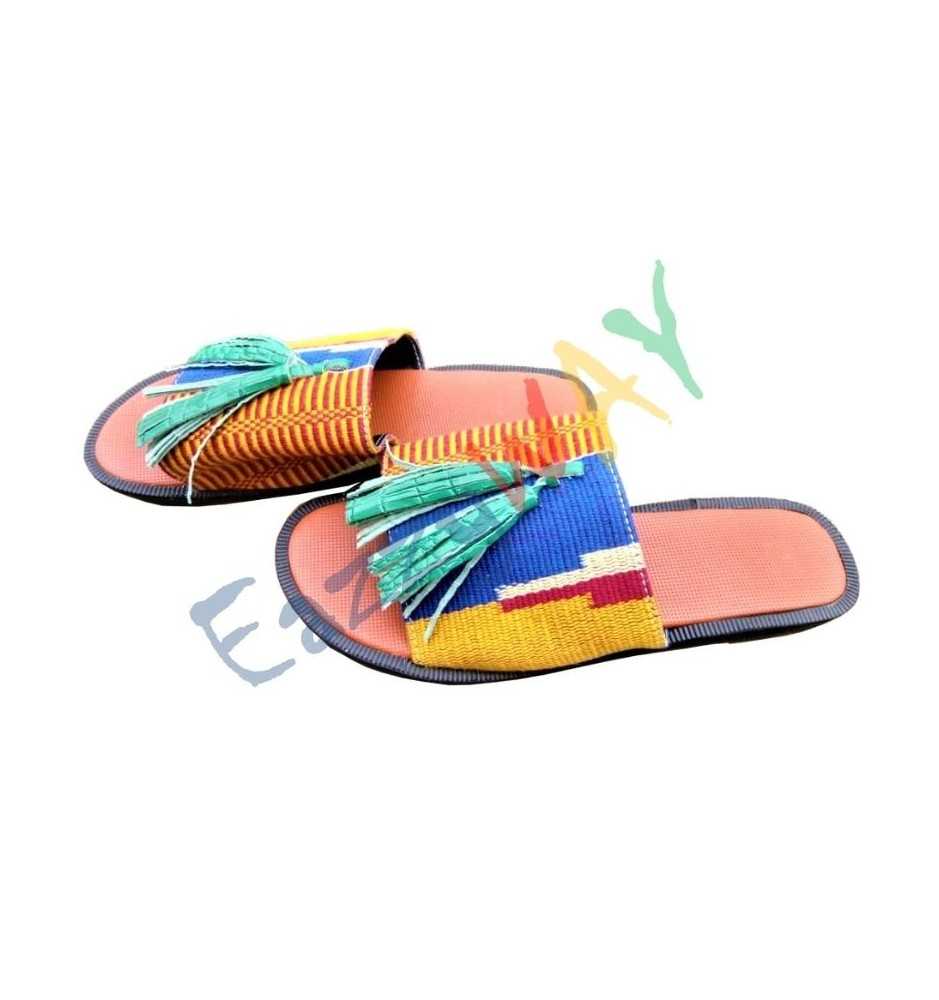 African Kente Sandal | Unisex African Kente Sandal | Unisex
