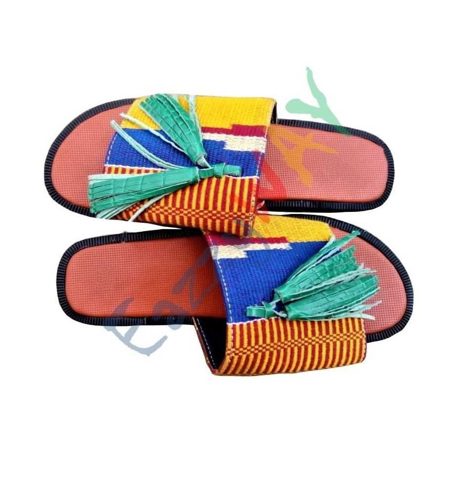 African Kente Sandal | Unisex African Kente Sandal | Unisex