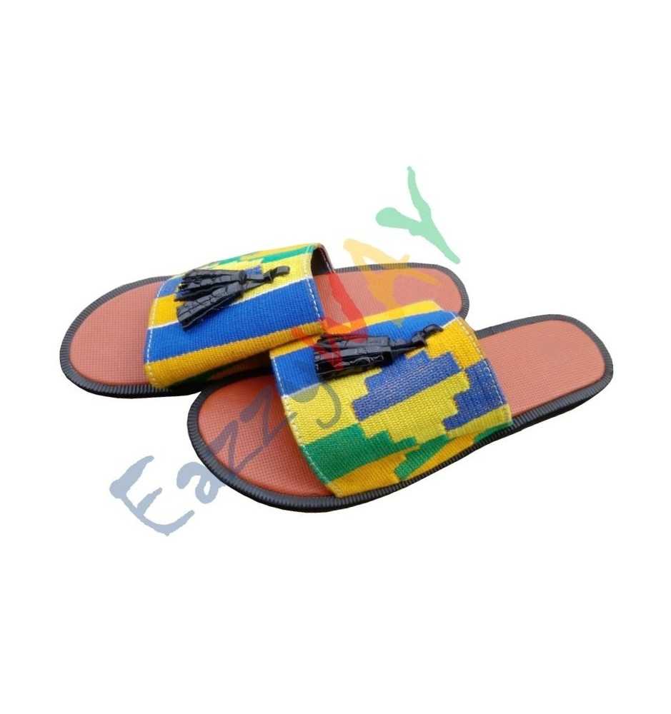 African Kente Slipper | Unisex African Kente Slipper | Unisex