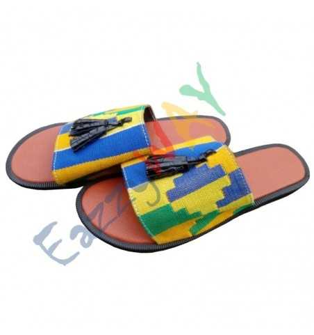 African Kente Slipper | Unisex African Kente Slipper | Unisex
