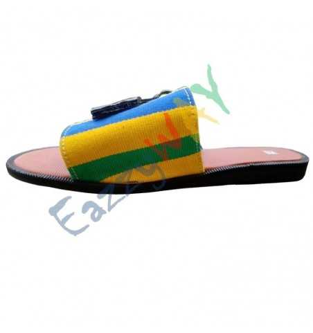 African Kente Slipper | Unisex African Kente Slipper | Unisex