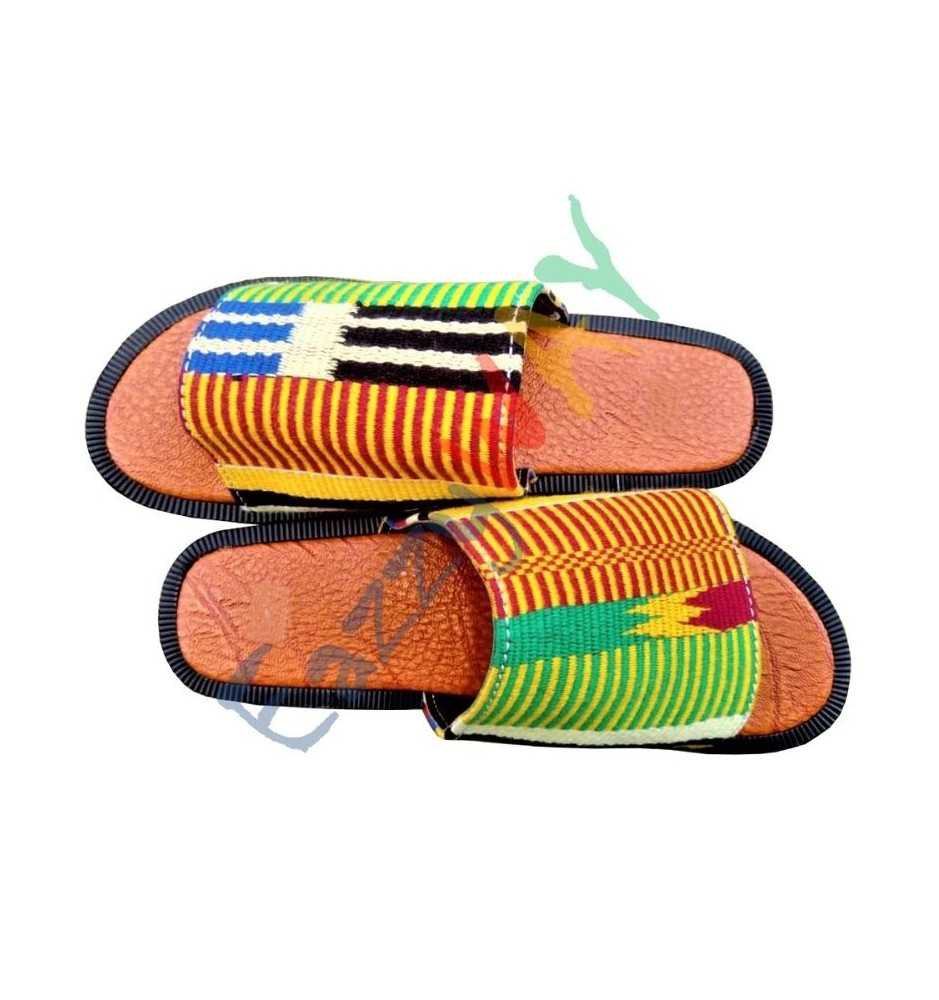African Kente Sandal | Unisex African Kente Sandal | Unisex
