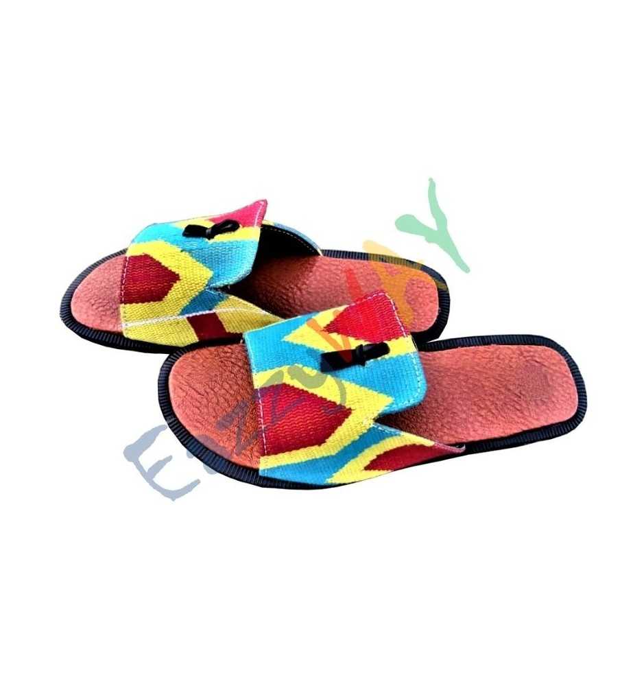 African Kente Slipper | Unisex African Kente Slipper | Unisex