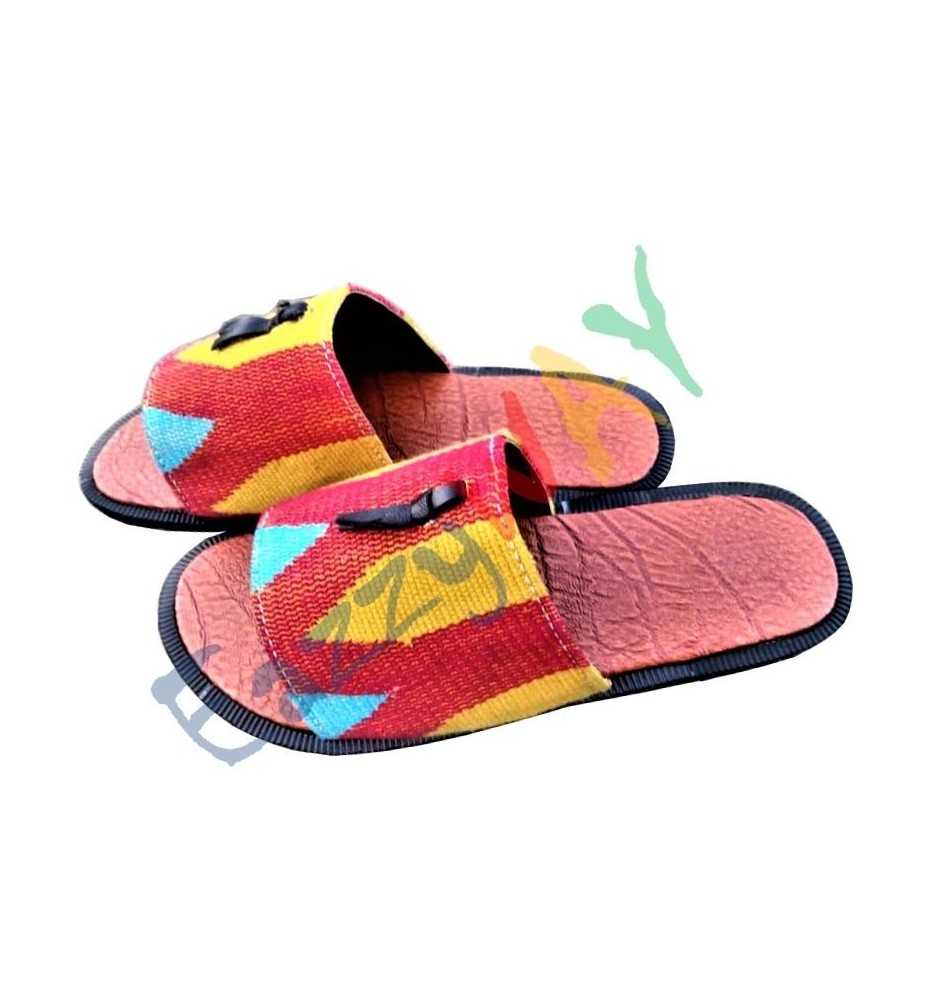 African Kente Slipper | Unisex African Kente Slipper | Unisex