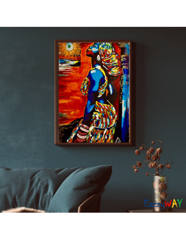 Industrious African Lady | Oil Painting Industrious African Lady | Oil Painting