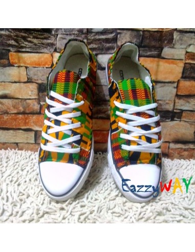 Kente African Print Sneaker | Unisex